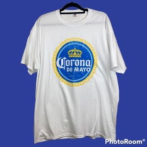 🌵 Corona Beer T Shirt White Size XL Multicolored